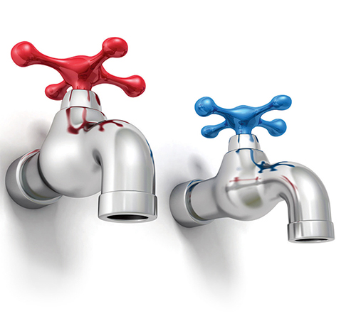 Cold water hot sale faucet