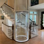 Vuelift Mini in Marcel Bourassa’s home shown at main level.