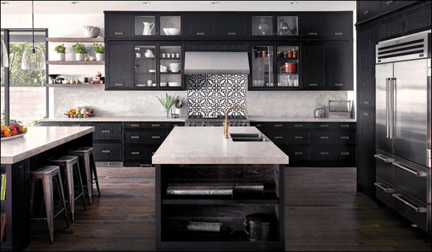 This kitchen by Falcon Heights Contracting Ltd., a Custom Home category finalist, has two islands to maximize counter space, socializing, and flow.